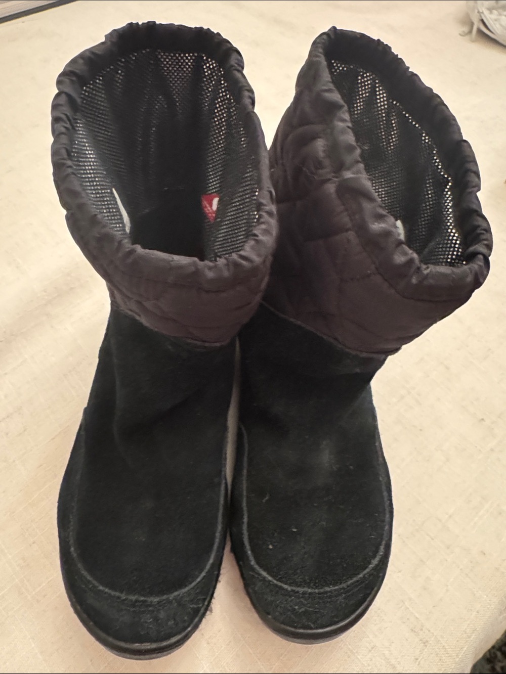 Columbia Black Quilted Cuff Women's Winter Boots